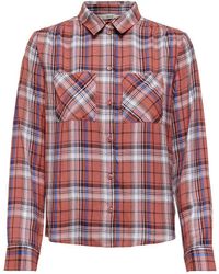 ONLY Kariertes Hemd - Pink