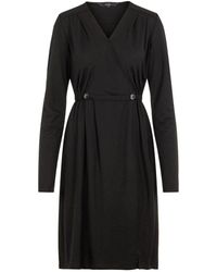 Vero Moda V-ausschnitt Midikleid - Schwarz