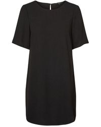 Vero Moda Gabby Short Sleeved Dress - Schwarz