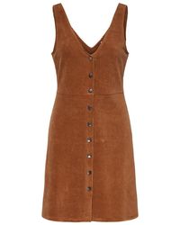 ONLY Corduroy Jurk Dames Bruin