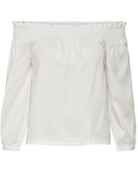 ONLY 3/4-ärmel Off-shoulder - Weiß