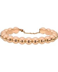 Van Cleef & Arpels 18k Pink Gold Perlée Cuff Bracelet