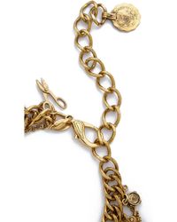 Erickson Beamon My Beloved Charm Lariat Necklace - Gold - Metallic