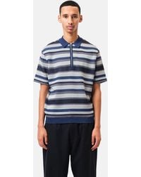 Beams Plus - Half Zip Knit Polo Shirt - Lyst