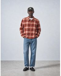 BHODE - Zip Shirt Shadow Check - Lyst