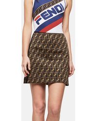 Fendi Mini skirts for Women - Up to 57% off | Lyst