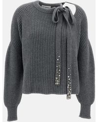 Des Phemmes - Pullover Crop - Lyst