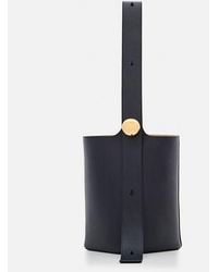 Loewe - Borsa Pebble Bucket Media In Pelle Di Vitello Liscia - Lyst