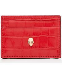 Alexander McQueen Leather Wallets Bordeaux in Red - Save 2% Womens Wallets and cardholders Alexander McQueen Wallets and cardholders Purple 