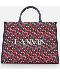 Lanvin In & Out Cabas Tote in Red/Blue (Red) for Men - Save 2% | Lyst