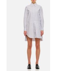 Thom Browne - Abito A Camicia A Righe Oxford Oversize - Lyst