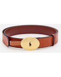 Polo Ralph Lauren - Cintura Con Fibbia Logo - Lyst