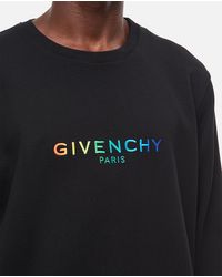 Givenchy Mmw Black Cotton Sweatshirt for Men Mens Clothing Activewear gym and workout clothes Sweatshirts 