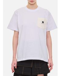 Sacai - X Carhartt Wip T-shirt In Cotone - Lyst
