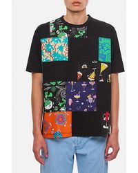 Junya Watanabe - T-shirt In Cotone Con Patch - Lyst