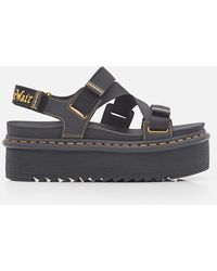 Dr. Martens Kimber Chunky Sandals in Black | Lyst