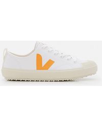 Veja 'volley' Organic Canvas Sneakers in White | Lyst