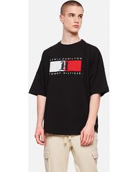 tommy x lewis hamilton oversized monogram t shirt
