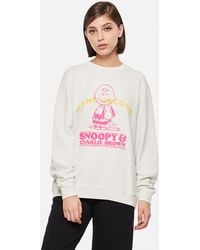 White gym and workout clothes Marc Jacobs Cotton Sweatshirt With Logo Embroidery in White,Beige - Save 3% Womens Activewear gym and workout clothes Marc Jacobs Activewear 