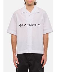 Givenchy - Camicia A Maniche Corte Con Logo - Lyst