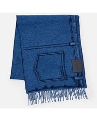 Loewe - Sciarpa Realizzata In Misto Lana E Cashmere Double Face. - Lyst