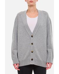 Bottega Veneta - Cardigan Con Patch Intrecciato - Lyst
