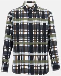 Bottega Veneta - Camicia In Cotone A Quadri - Lyst
