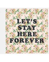 Ban.do Let's Stay Here Forever Beach Sheet - Paradiso Tropical Print - Multicolour