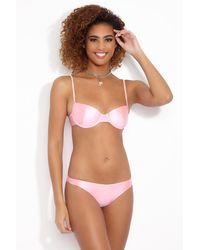 Lolli Marlow Sweetheart Neck Underwire Bikini Top - Pink