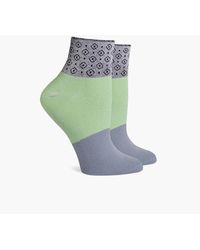 Richer Poorer Celina Elastic Colour Block Ankle Socks - Green