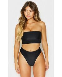 strapless bandeau bikini top