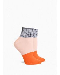 Richer Poorer Celina Elastic Colour Block Ankle Socks - Multicolour