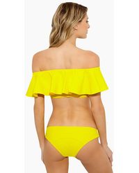 Lisa Marie Fernandez Mira Bonded Moderate Bikini Bottom - Lemon Yellow