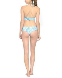 Les Coquines Chloe Reversible Low Rise Bikini Bottom - Blue