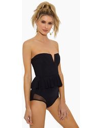 Beth Richards Mesh High Waist Bikini Bottom - Black
