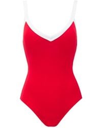Seafolly Sweetheart V Neck One Piece Swimsuit - Chilli Red