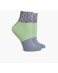 Richer Poorer Celina Elastic Colour Block Ankle Socks - Green