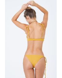 Stone Fox Makua Cheeky Tie Side Bikini Bottom - Yellow