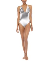 Tori Praver Swimwear Elena Tank Maillot One Piece Swimsuit - White
