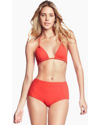 Maaji Bardot Reversible Full Bikini Bottom - Cayenne/cayenne Print - Red