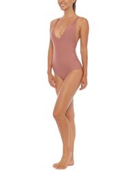 Tori Praver Swimwear Elena Tank Maillot One Piece Swimsuit - Spice Pink