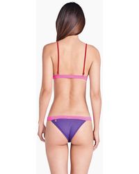 Triya - Mira Color Block Cheeky Bikini Bottom - Lyst