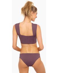 L*Space Sandy Hipster Bikini Bottom - Pebble - Purple