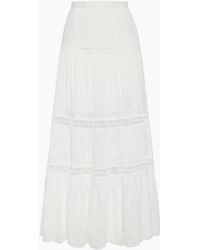 Tigerlily Xanthe High Waist Maxi Skirt - White
