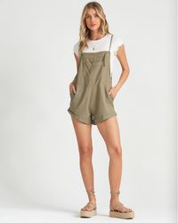Billabong Wild Pursuit Short Overall - Brown