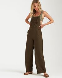 Billabong Wild Lengths Overalls - Green