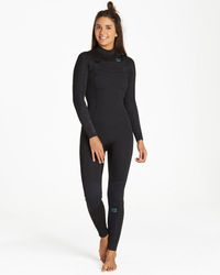 Billabong 3/2 Synergy Chest Zip Fullsuit - Black