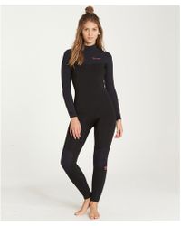 Billabong 4/3 Furnace Carbon Chest Zip Fullsuit - Black