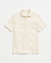Billy Reid - Short Sleeve Hemp Cotton Knit Shirt - Lyst