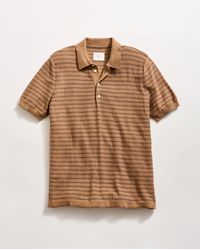 Billy Reid - Textured Stripe Sweater Polo - Lyst